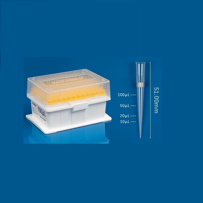 Наконечники ПЛР в штативі, GENFOLLOWER, фільтр, стерил., 100 мкл, E-FTR100-S